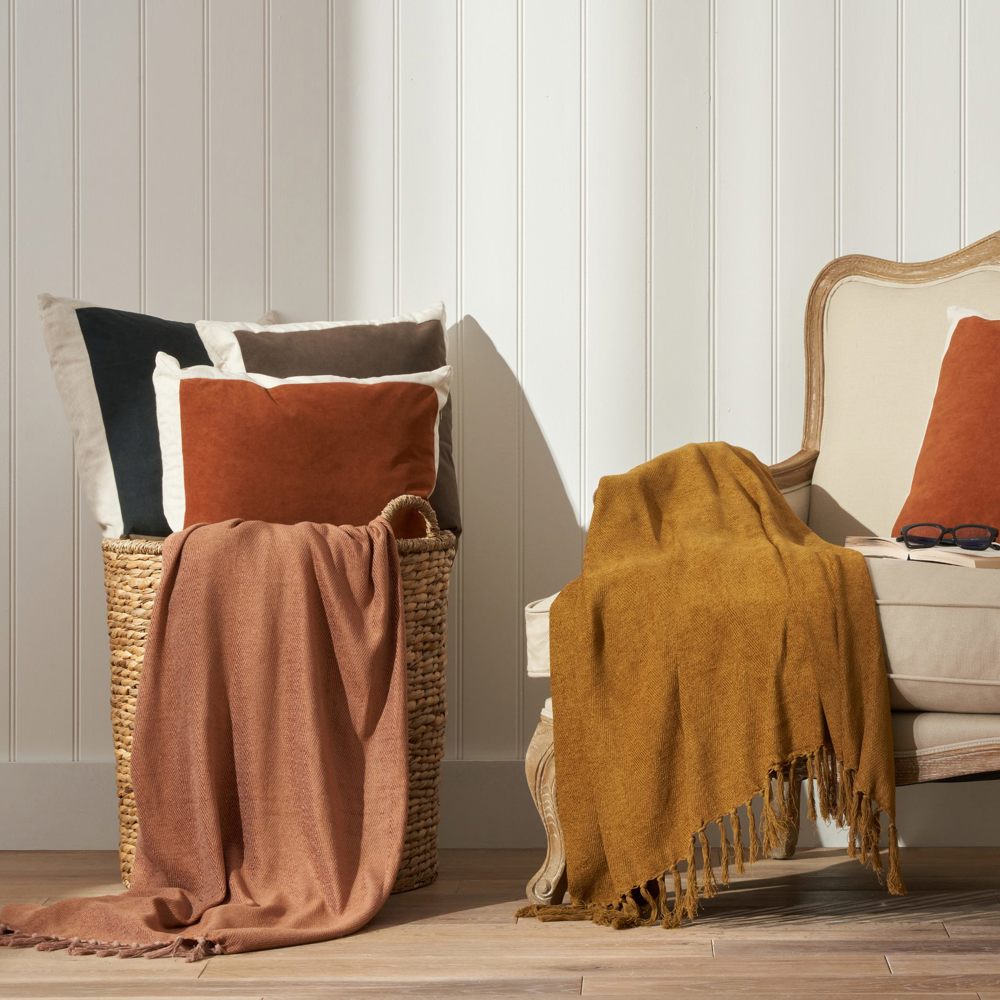 Herringbone Cotton Throw